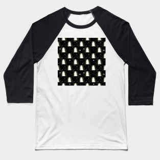 Christmas Spirit Gothic Print Baseball T-Shirt